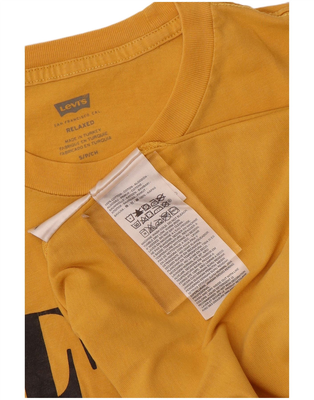 Μπλουζάκι Levi's Relaxed Graphic T-Shirt, μικρό κίτρινο βαμβακερό