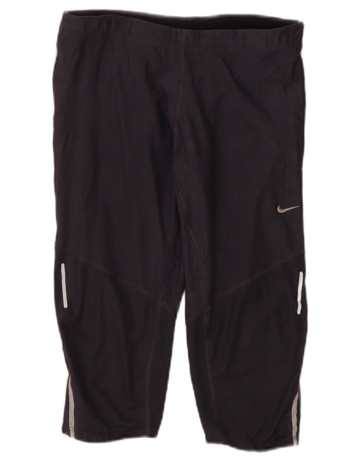 Γυναικείο κολάν Nike Dri Fit Capri UK 12 Μεσαίο Γκρι Πολυεστέρας