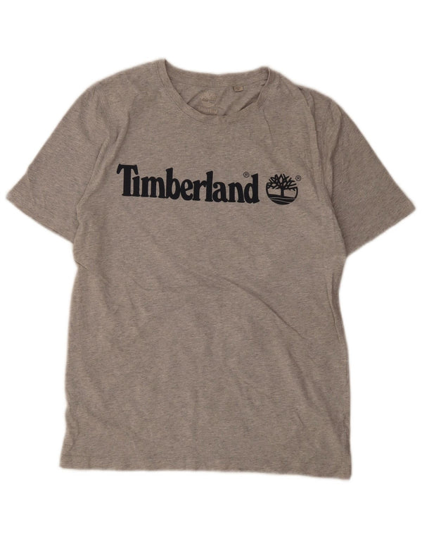 Timberland Boys Graphic T-Shirt Top 15-16 ετών Μεσαίο γκρι βαμβακερό