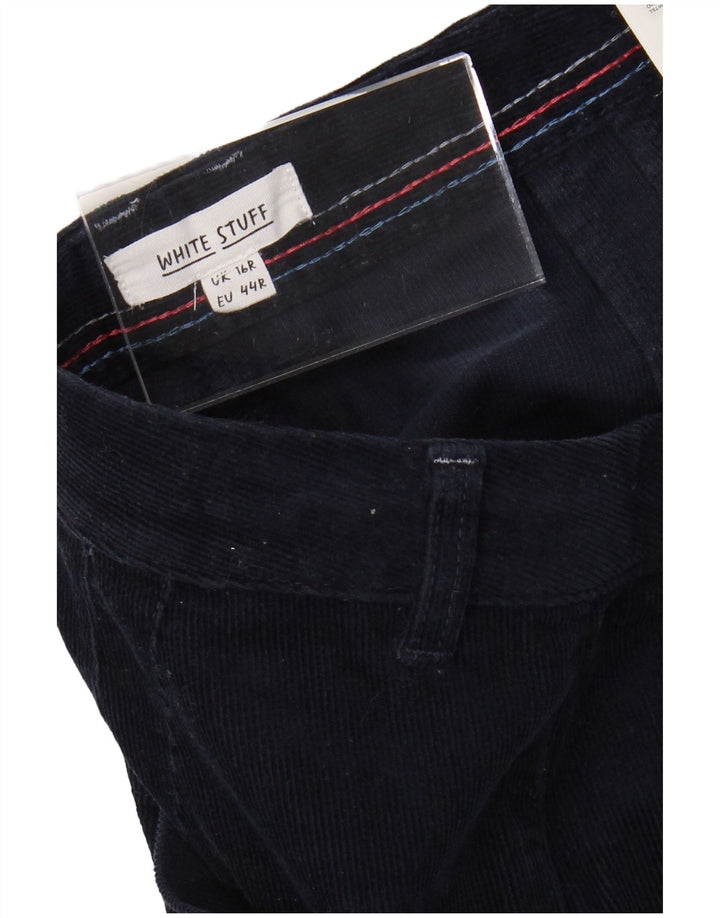 WHITE STUFF Γυναικείο κοτλέ παντελόνι UK 16 Large W34 L29 Navy Blue
