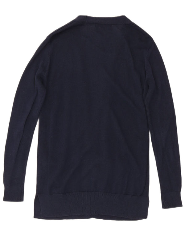 Marks & Spencer Γυναικείο πουλόβερ Longline Cardigan UK 10 Small Navy Blue