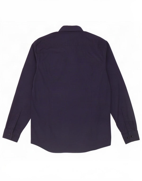 Ανδρικό πουκάμισο Hugo Boss Slim Fit Μέγεθος 42 16 1/2 Large Navy Blue βαμβακερό