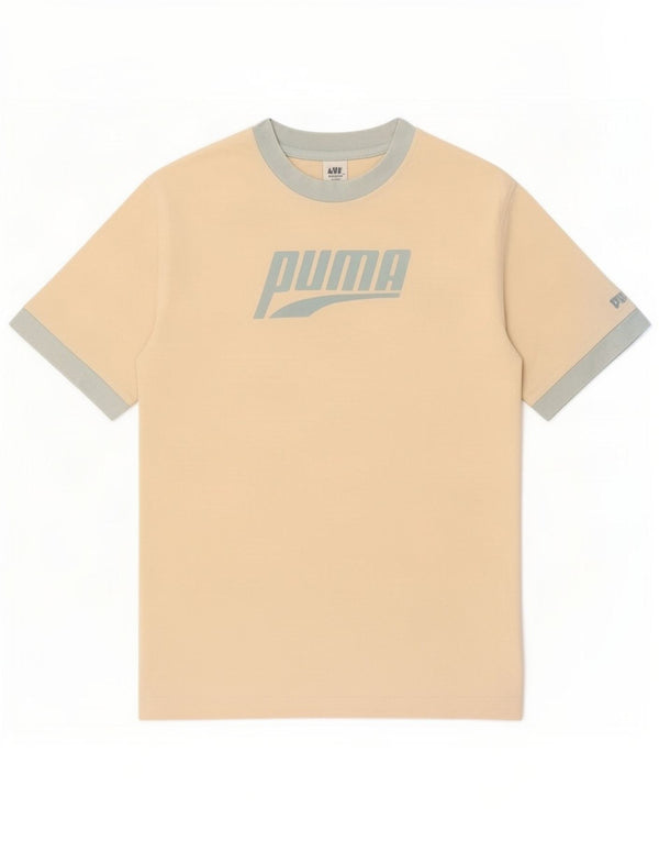 Ανδρικό γραφικό μπλουζάκι Puma Small Off White Colourblock