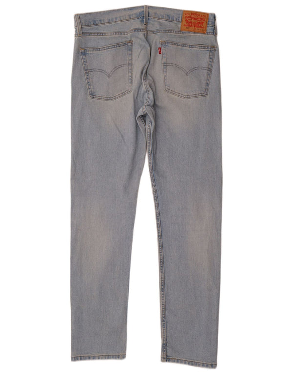 Levi's Mens 510 Distressed Skinny Jeans W33 L32 Μπλε βαμβακερό