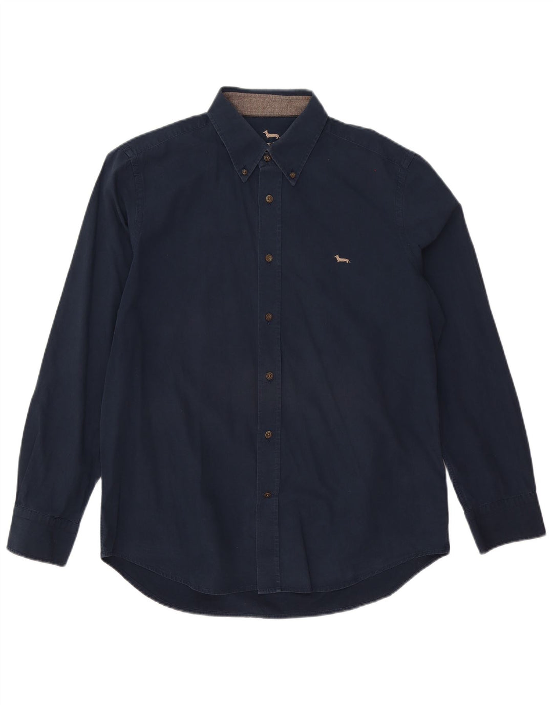 Ανδρικό πουκάμισο με κανονική εφαρμογή Harmont & Blaine XL Navy Blue