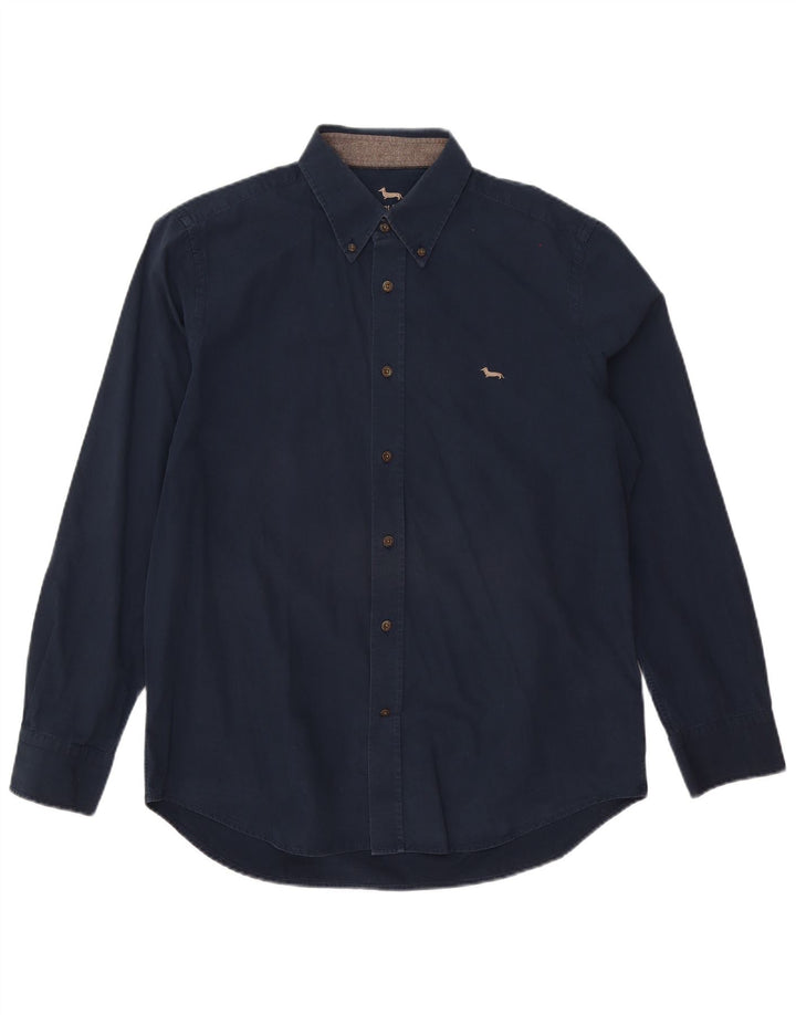 Ανδρικό πουκάμισο με κανονική εφαρμογή Harmont & Blaine XL Navy Blue