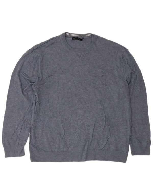 Ανδρικό πουλόβερ Nautica Crew Neck Jumper 2XL Μπλε βαμβακερό