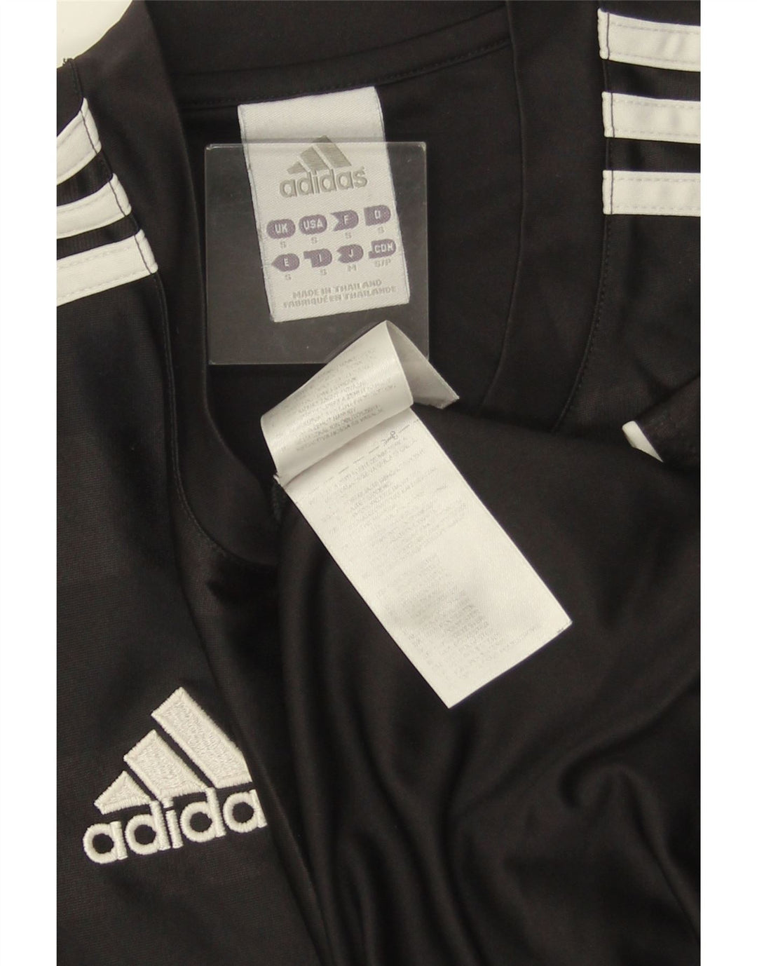 Ανδρικό γραφικό μπλουζάκι ADIDAS Climalite Top Μικρό μαύρο ριγέ πολυεστέρα