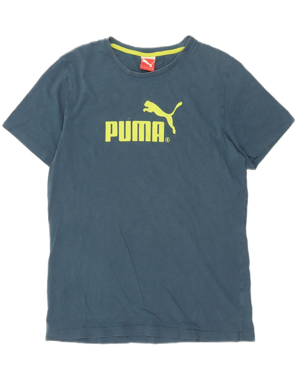 Ανδρικό γραφικό T-Shirt Puma Top Medium Blue