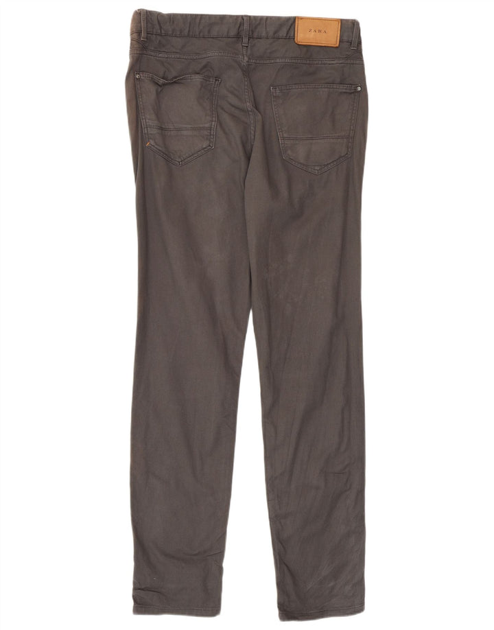Zara Ανδρικό Slim Casual Παντελόνι EU 40 Medium W31 L32 Γκρι