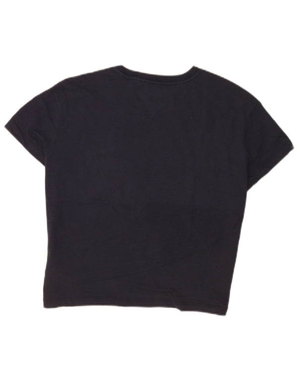 Γυναικείο γραφικό μπλουζάκι Tommy Hilfiger Top UK 6 XS Navy Blue Colorblock