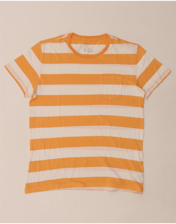 Ανδρικό T-Shirt GAP Top Βαμβακερό μεσαίο πορτοκαλί ριγέ