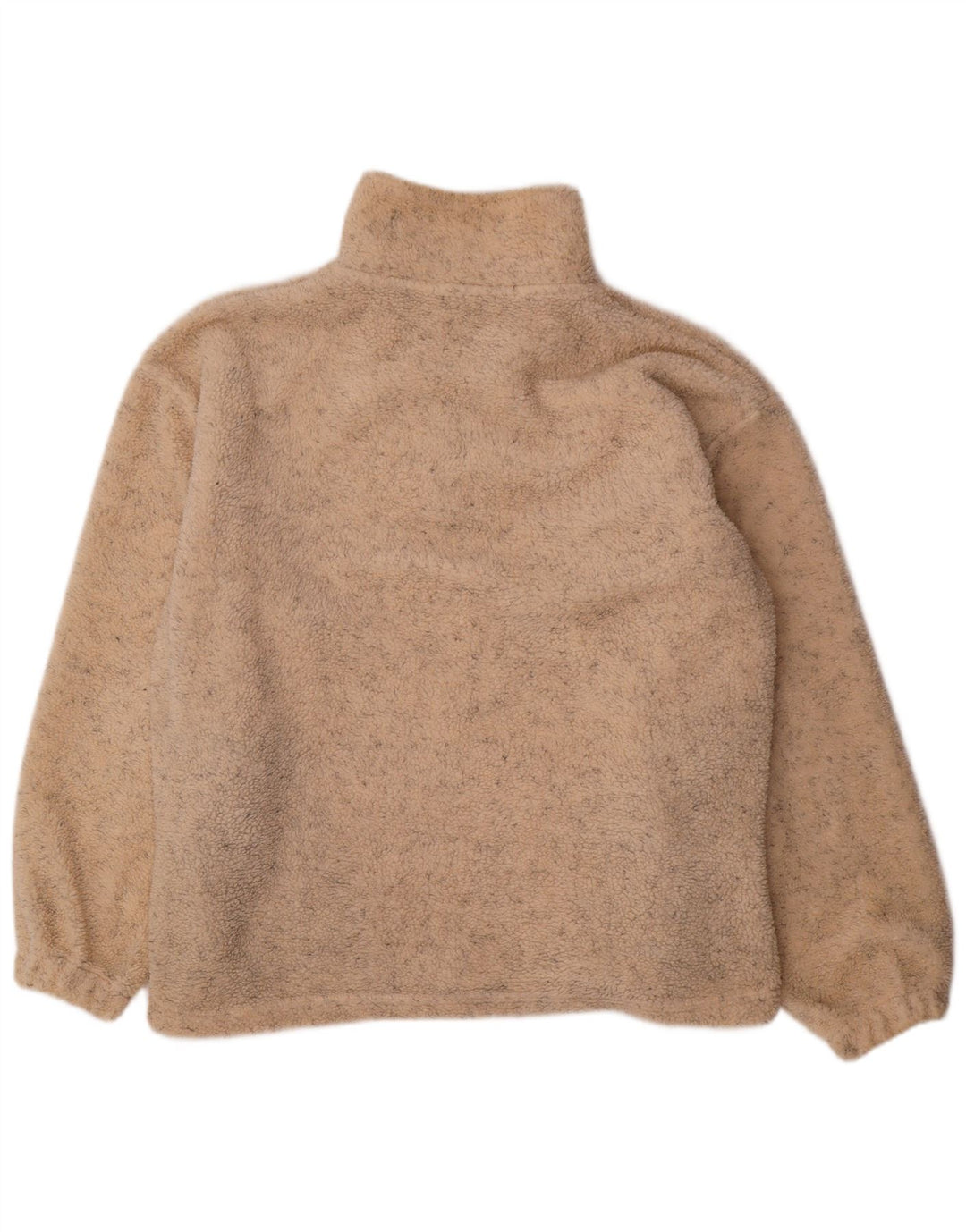 Angelo Muroni Ανδρικό φερμουάρ με λαιμόκοψη Fleece Jumper XL Beige Flecked Polyester