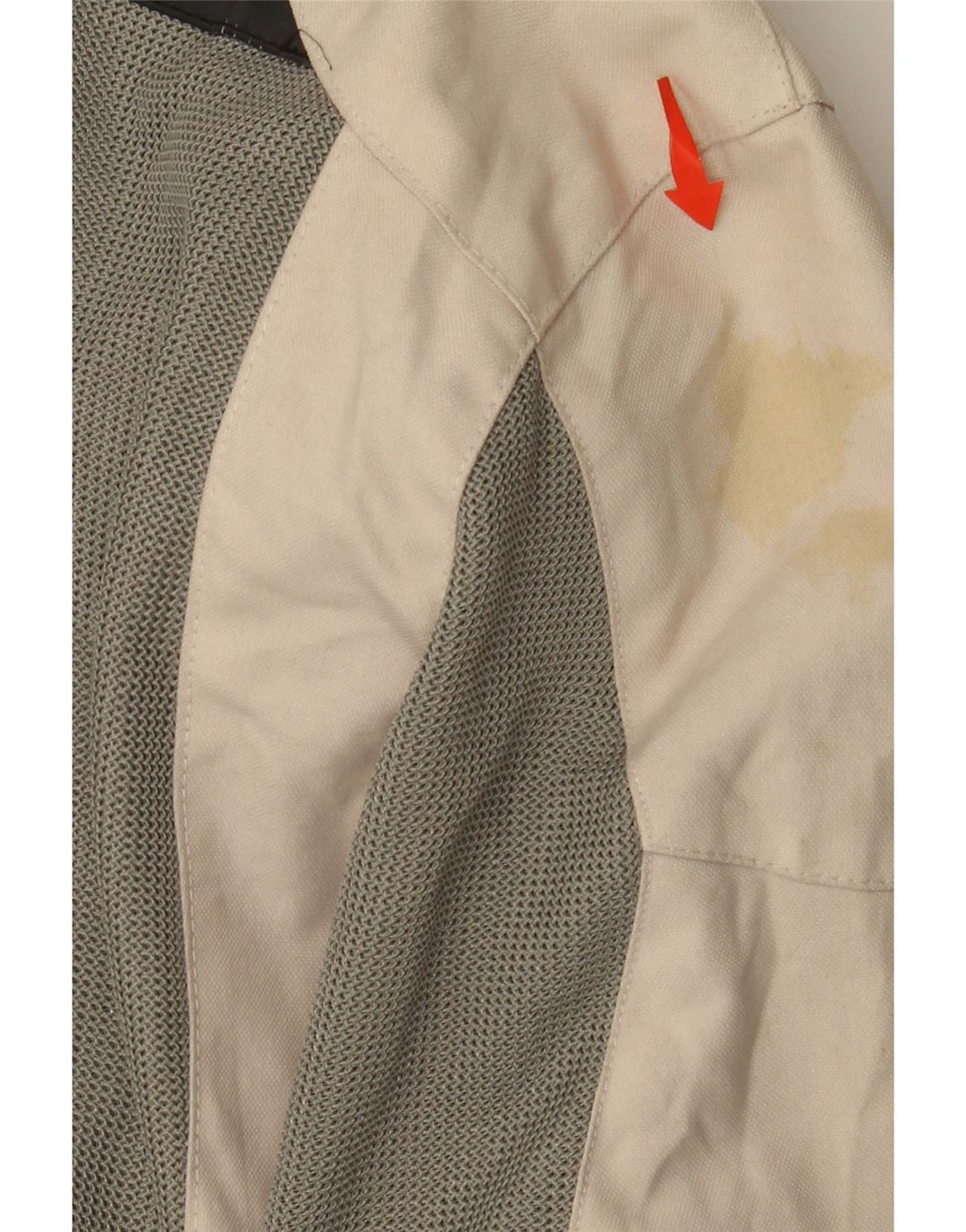 OJ ATMOSFERE Γυναικείο μπουφάν αγώνων UK 14 Medium Beige Colourblock Polyamide