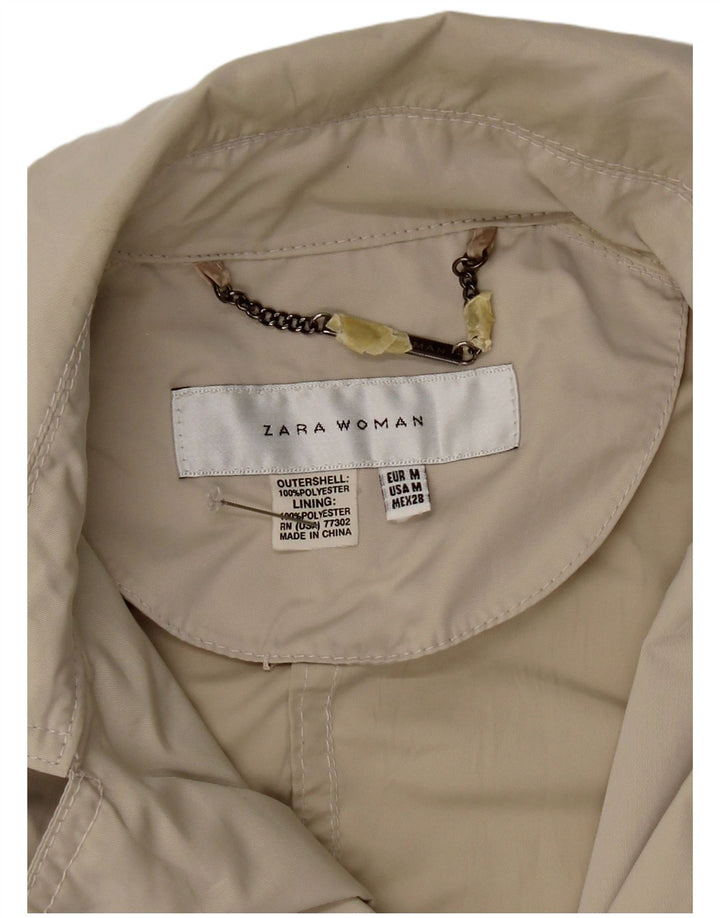 Zara Γυναικείο Μπουφάν με διπλό στήθος UK 12 Medium Grey Polyester