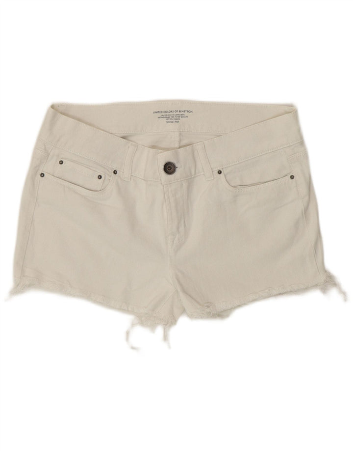 Γυναικείο τζιν Hot παντελόνι Benetton W32 Large Off White