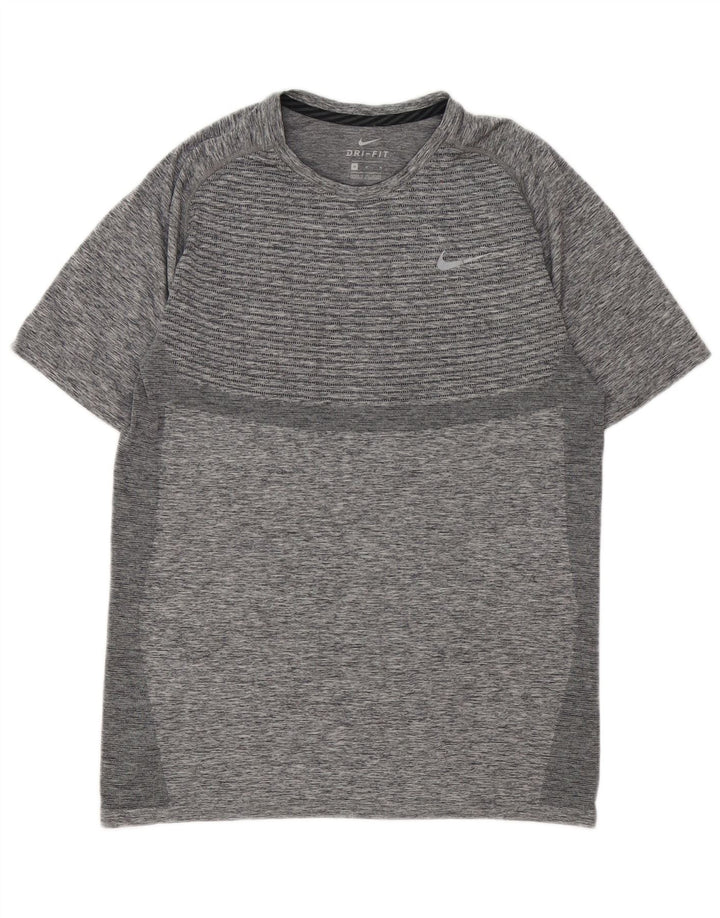 Γυναικείο T-shirt Nike Dri Fit Top UK 14 Medium Grey Flecked