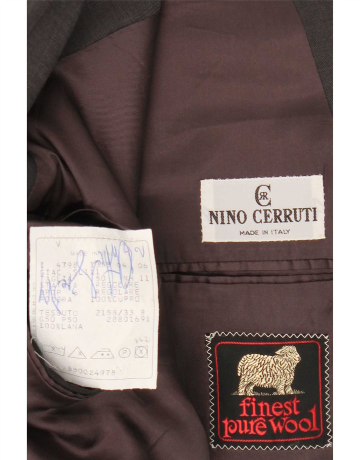 Nino Cerruti Ανδρικό σακάκι διπλό στήθος IT 50 Large Grey Wool