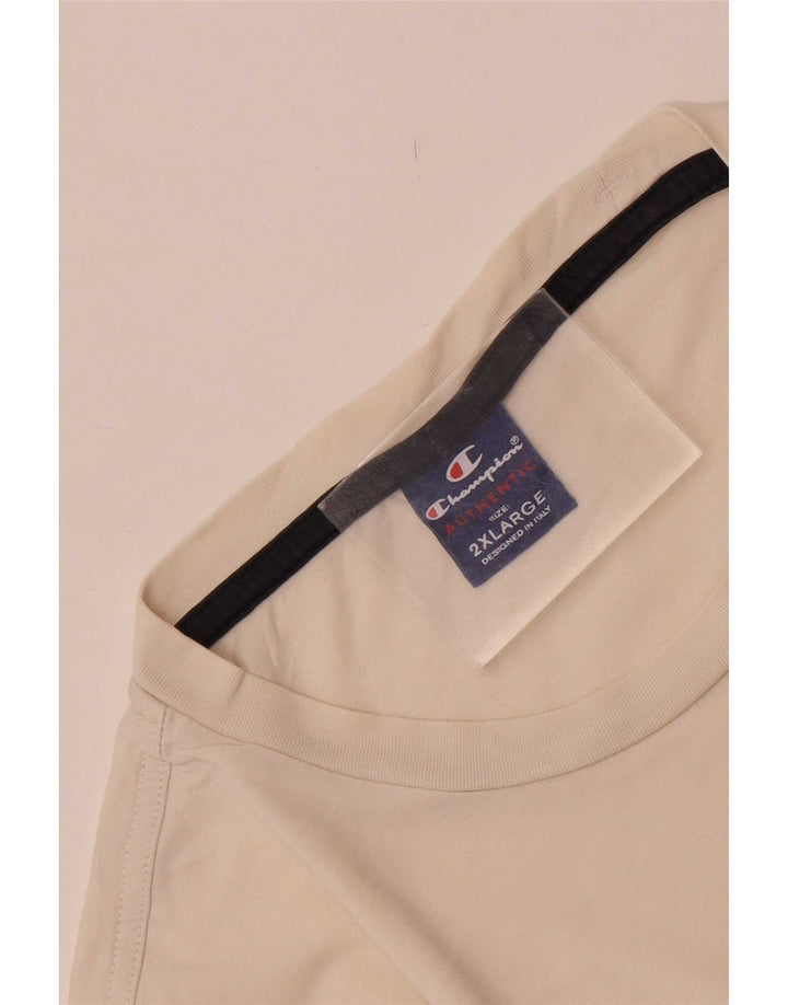 Ανδρικό T-Shirt Champion Top 2XL Off White