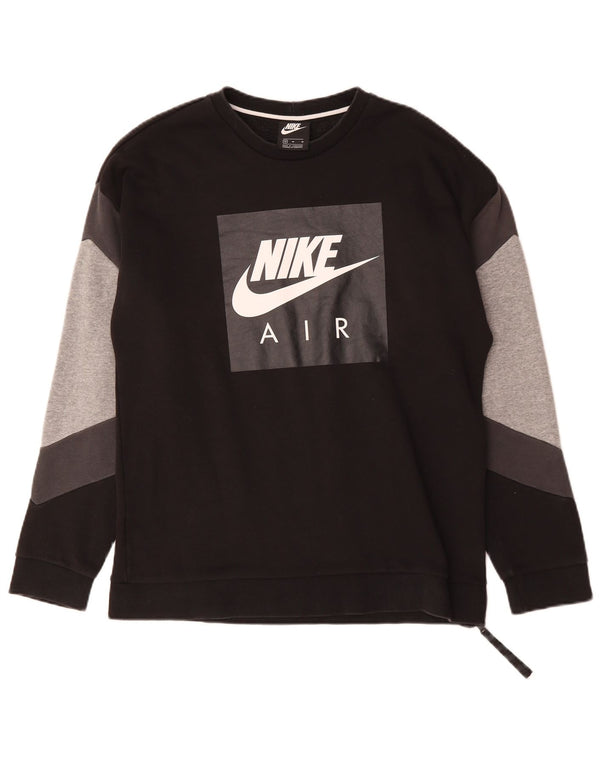Ανδρικό γραφικό φούτερ Nike Jumper Medium Black Colourblock