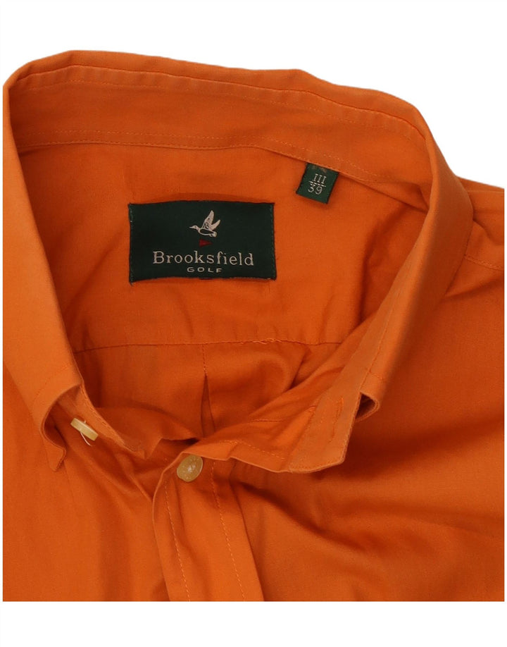 Ανδρικό πουκάμισο Brooksfield 39 Βαμβακερό μεσαίο πορτοκαλί