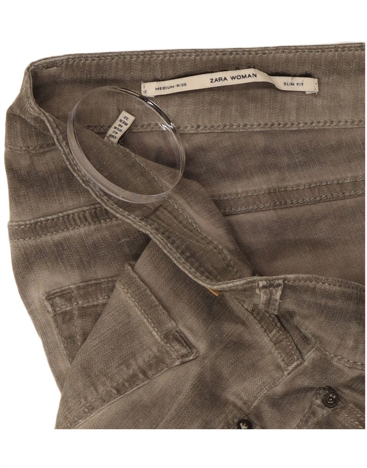 Zara Γυναικείο Slim Jeans EU 42 Large W32 L29 Grey
