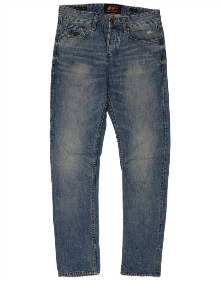Ανδρικό φαρδύ τζιν Superdry W30 L32 Μπλε βαμβακερό