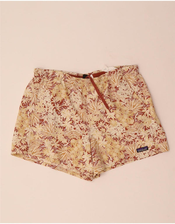 PATAGONIA Mens Swimming Shorts Large  Beige Floral Polyester