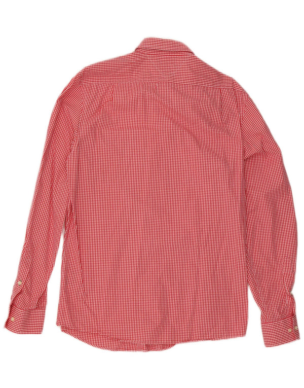 Tommy Hilfiger Ανδρικό πουκάμισο Slim Fit Size 15 1/2 Medium Red Gingham