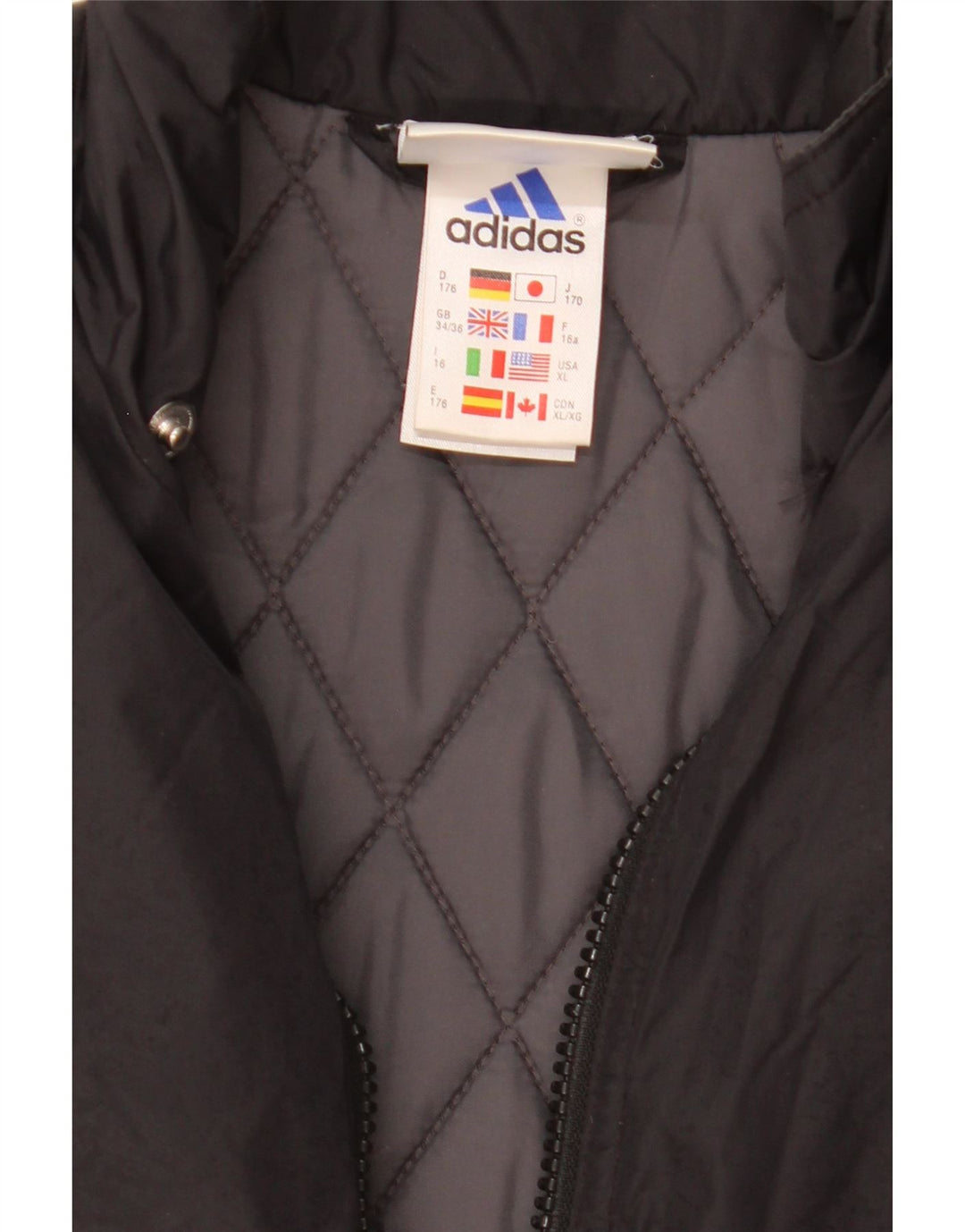 Μπουφάν Adidas Boys με επένδυση 15-16 ετών Navy Blue