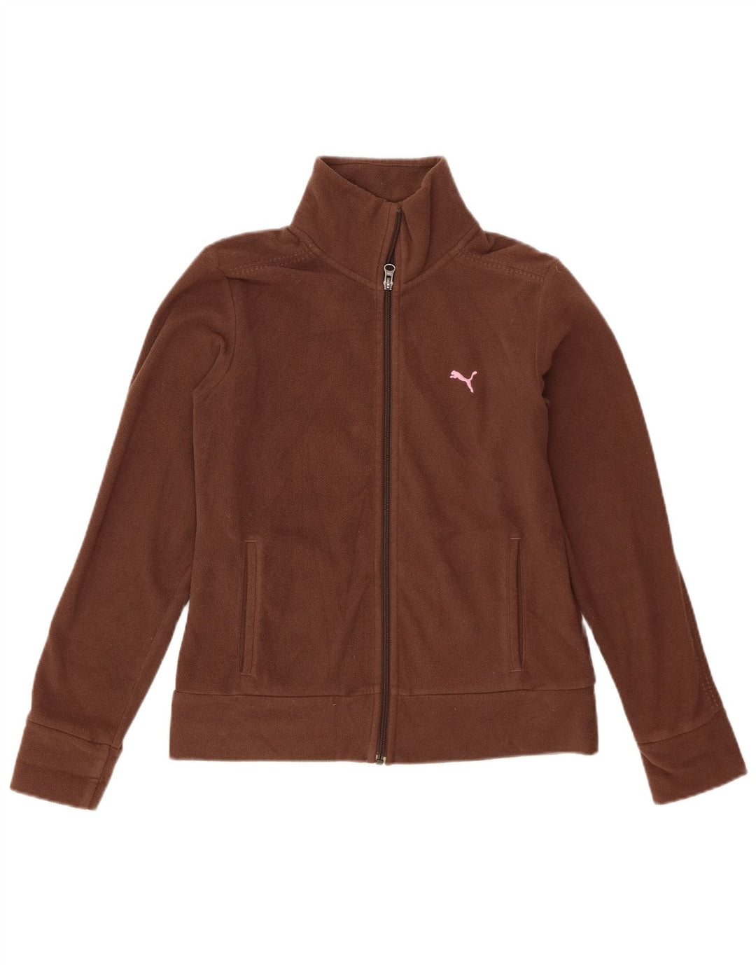 Puma Γυναικείο Fleece Jacket UK 10 Small Brown