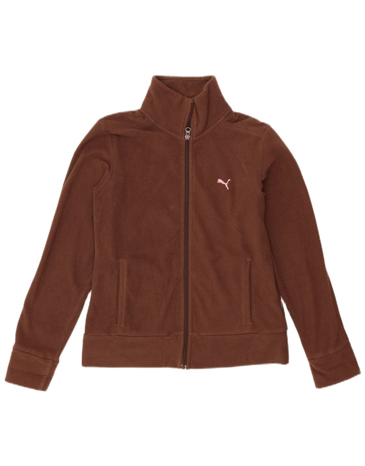 Puma Γυναικείο Fleece Jacket UK 10 Small Brown