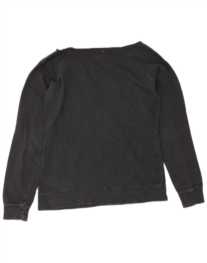 Champion Womens Heritage Oversized Φούτερ Jumper UK 10 Small Black