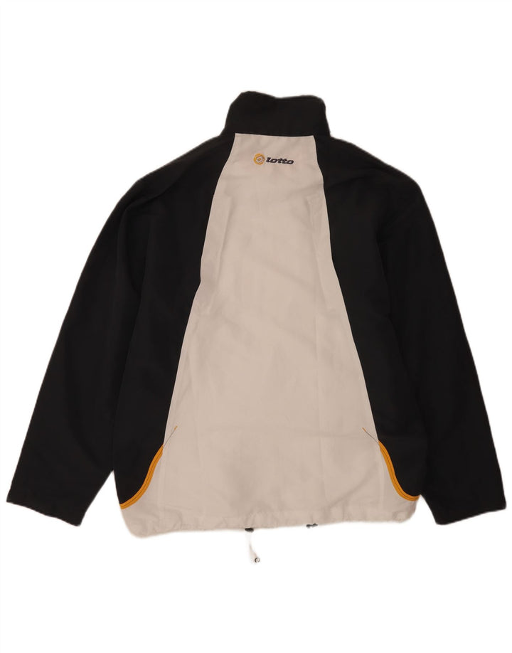 Ανδρική αθλητική φόρμα Lotto Top μπουφάν μεσαίου λευκού χρώματος πολυεστέρας