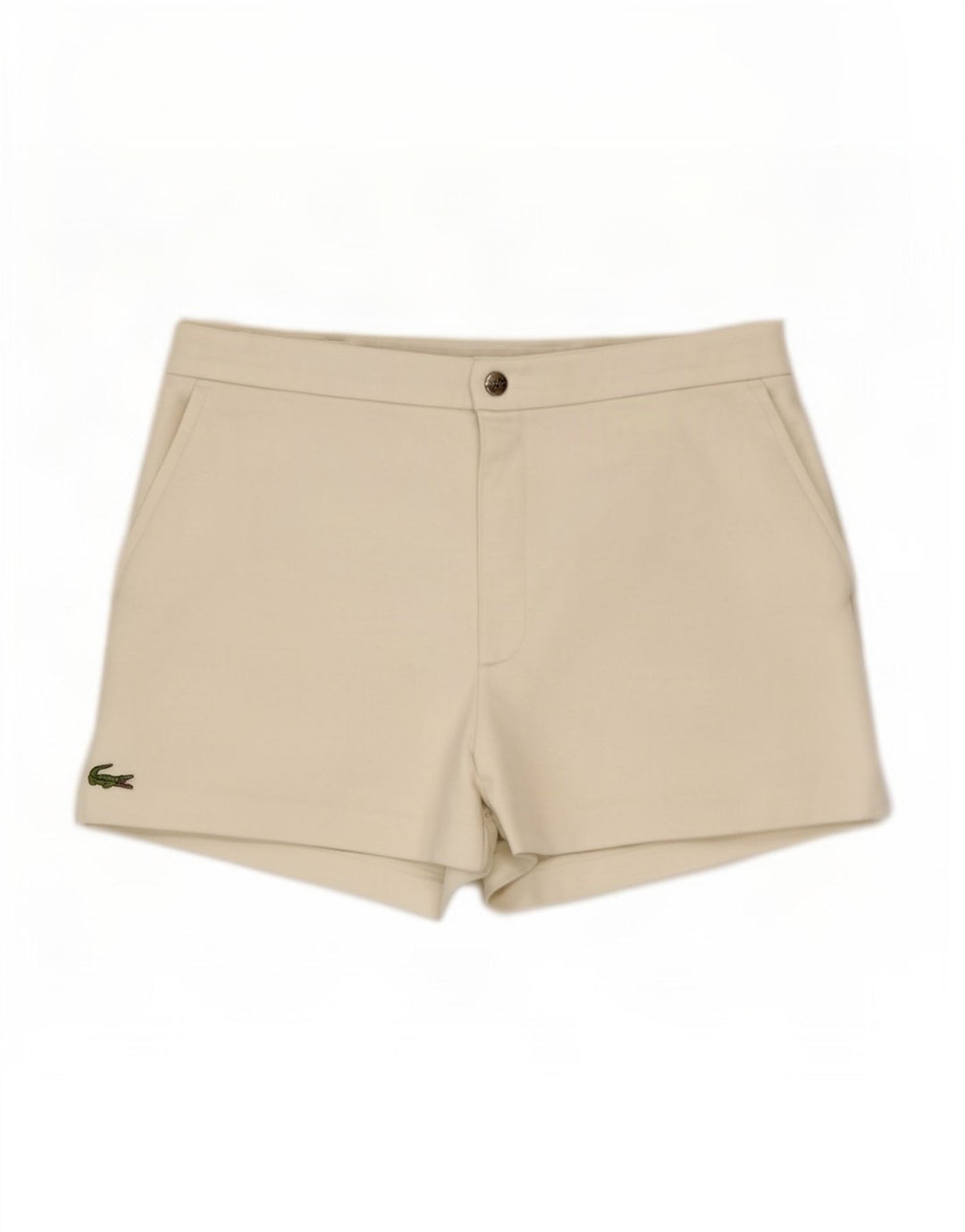 Ανδρικό σορτς Lacoste Μέγεθος 4 Medium W30 Λευκός Πολυεστέρας