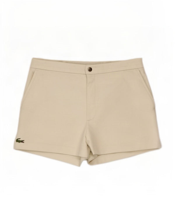 Ανδρικό σορτς Lacoste Μέγεθος 4 Medium W30 Λευκός Πολυεστέρας