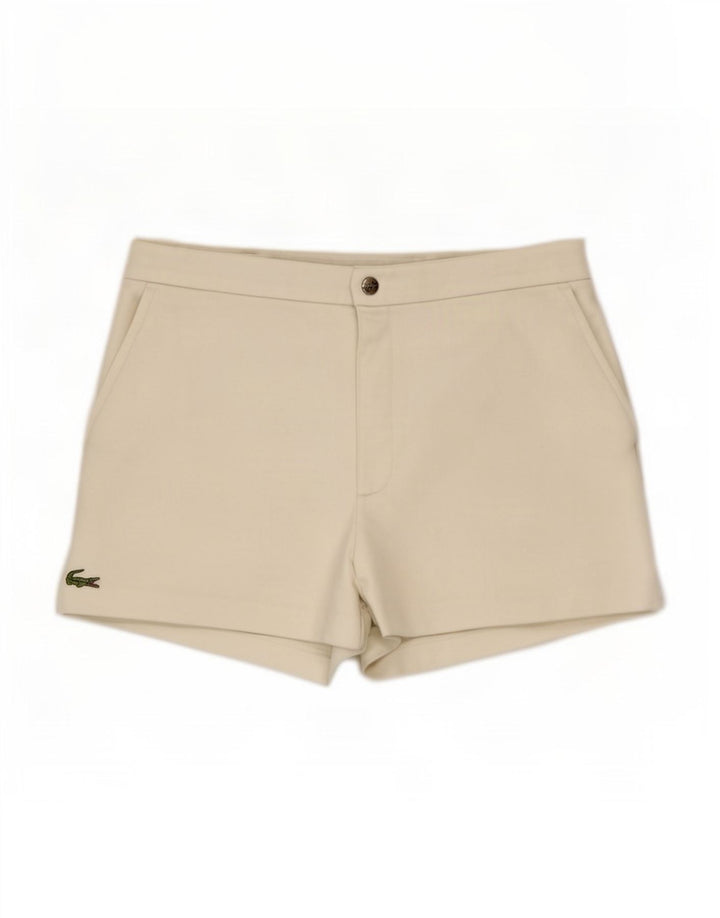 Ανδρικό σορτς Lacoste Μέγεθος 4 Medium W30 Λευκός Πολυεστέρας