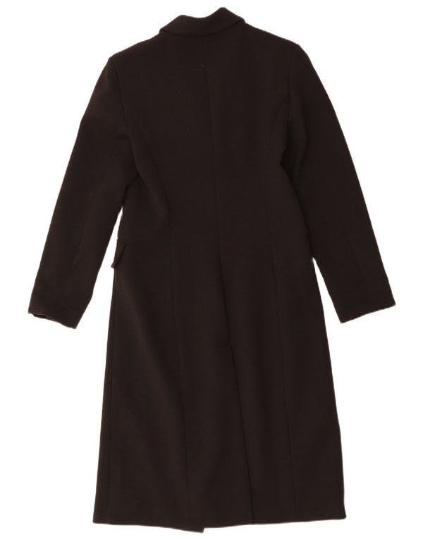 IMPERIAL Γυναικείο παλτό με διπλό στήθος UK 12 μεσαίο μαύρο πολυεστέρα