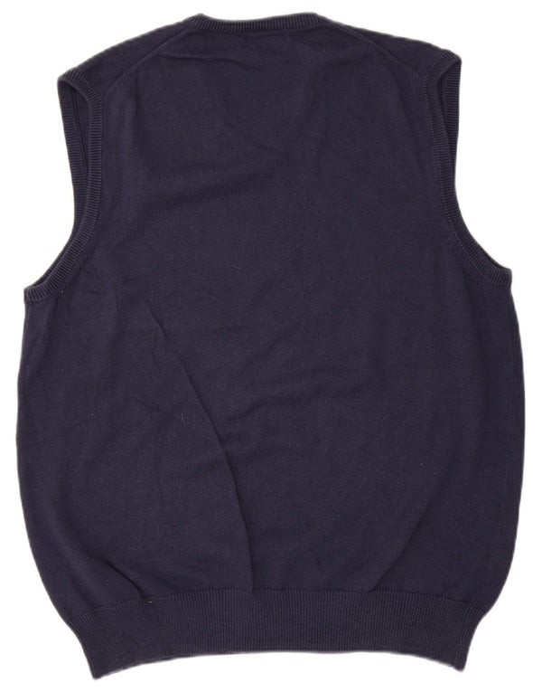 Marks & Spencer Ανδρικό Μπλε Γιλέκο Harbor Tank Top Large Navy Blue Cotton