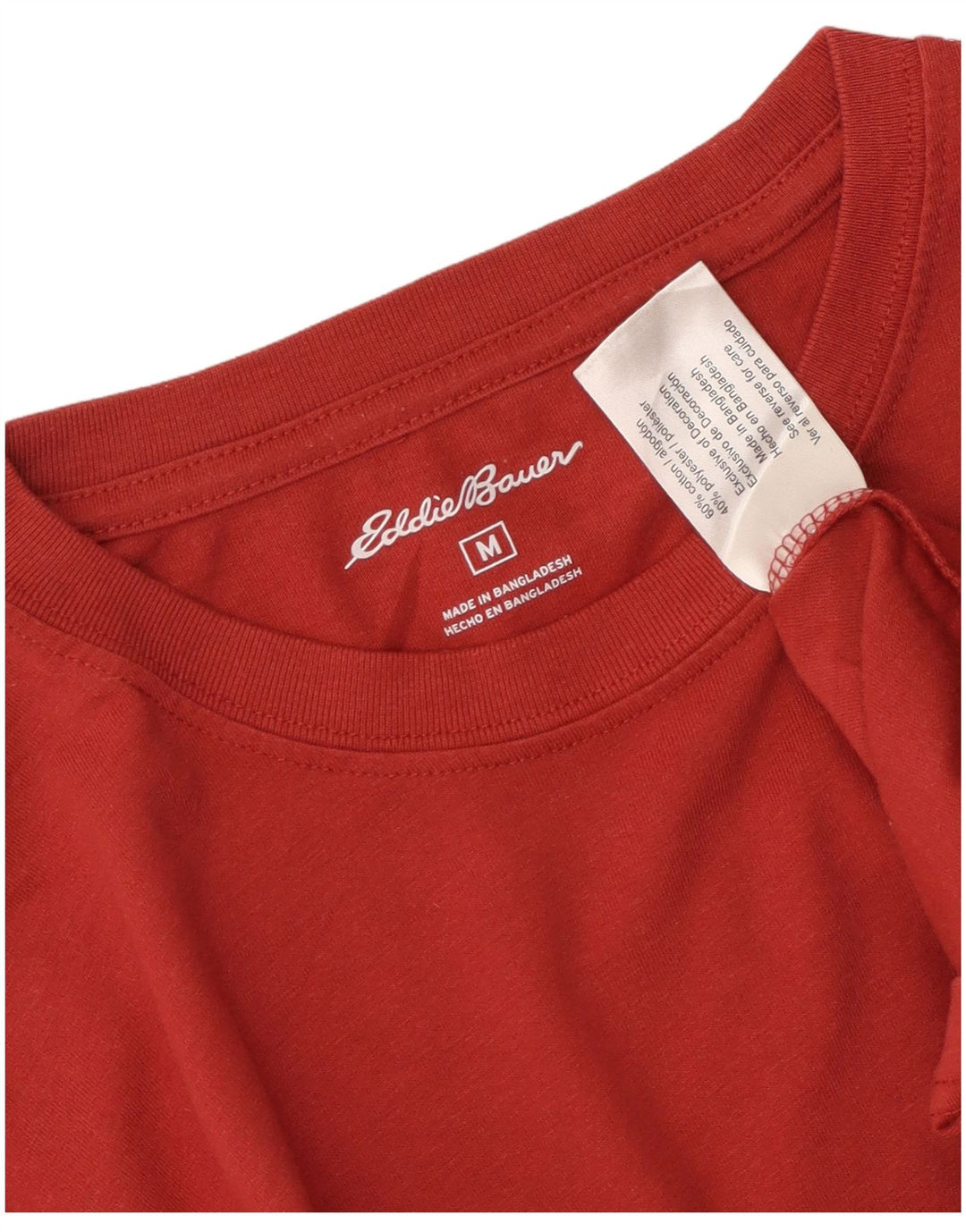 EDDIE BAUER Ανδρικό T-Shirt Top Μεσαίο κόκκινο βαμβακερό