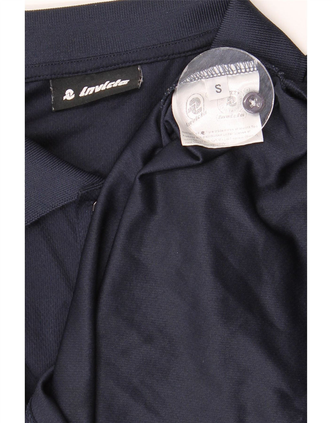 Invicta Ανδρικό πουκάμισο Polo Μικρό Navy Blue Polyester