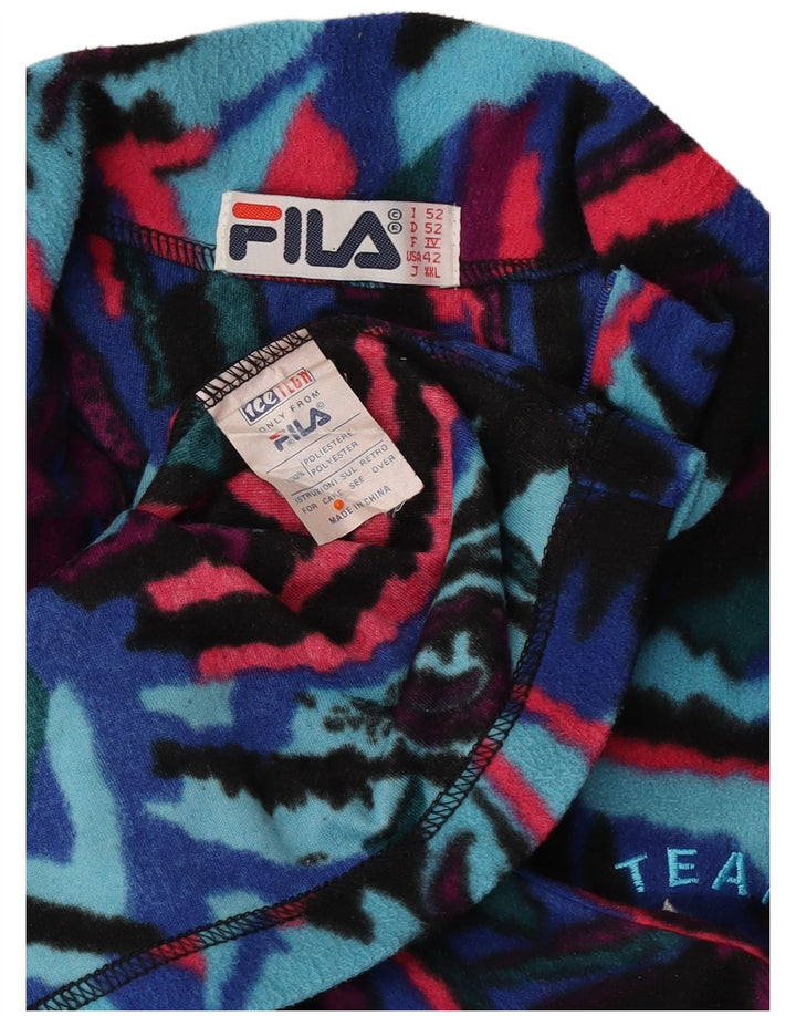 Ανδρικά FILA Abstract Pattern Fleece Jumper IT 52 Large πολύχρωμα