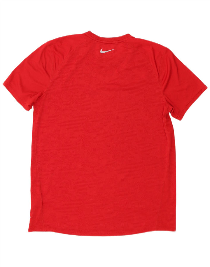 Ανδρικό T-Shirt Nike Dri Fit Top μεγάλο κόκκινο πολυεστέρα