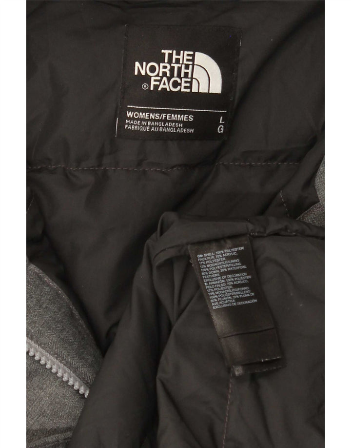 The North Face γυναικείο παλτό με κουκούλα UK 16 Large Grey Polyester