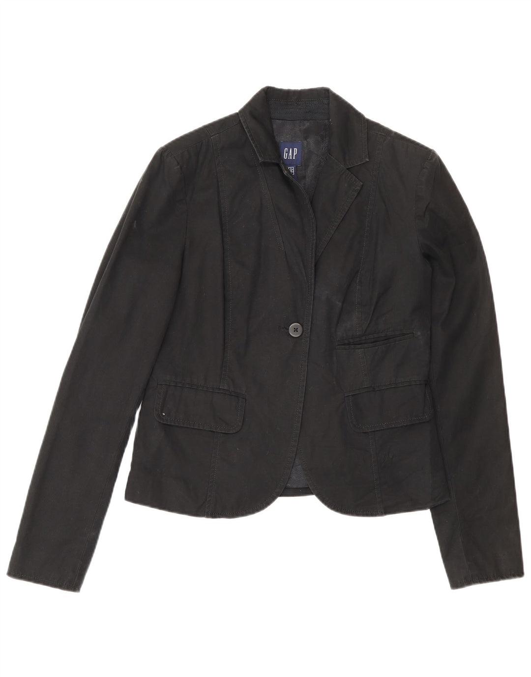 Gap Γυναικείο Μπουφάν Blazer UK 6 XS Μαύρο Βαμβακερό