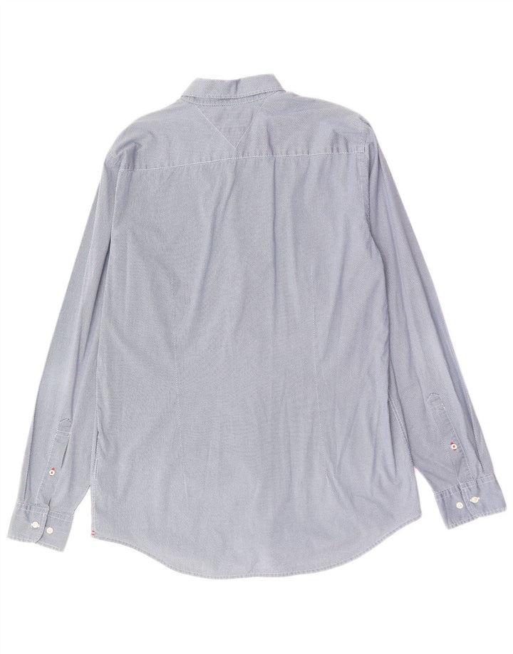 Ανδρικό πουκάμισο Tommy Hilfiger Slim Fit XL Βαμβακερό με μπλε στίγματα
