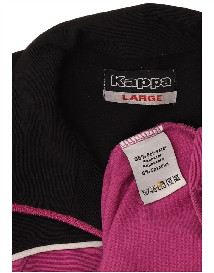 Kappa γυναικεία αθλητική φόρμα Top Jacket UK 14 Large Purple Colourblock Polyester