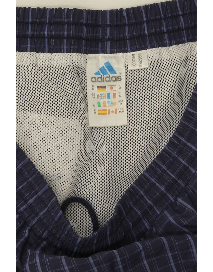 Ανδρικό σορτς κολύμβησης Adidas, μεσαίο μπλε Navy Check Polyamide