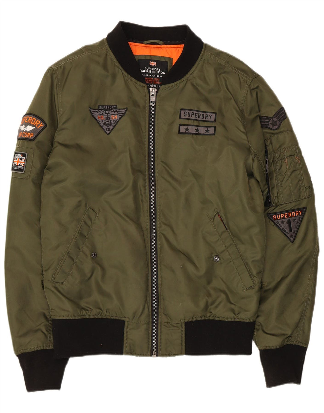 Ανδρικό στρατιωτικό μπουφάν Superdry UK 38 Medium Khaki Nylon
