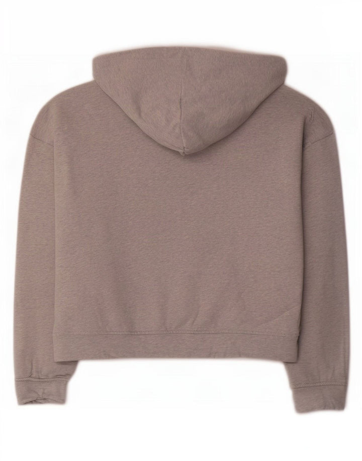 Hugo Boss Γυναικείο γραφικό υπερμεγέθου Hoodie Jumper UK 14 Medium Grey